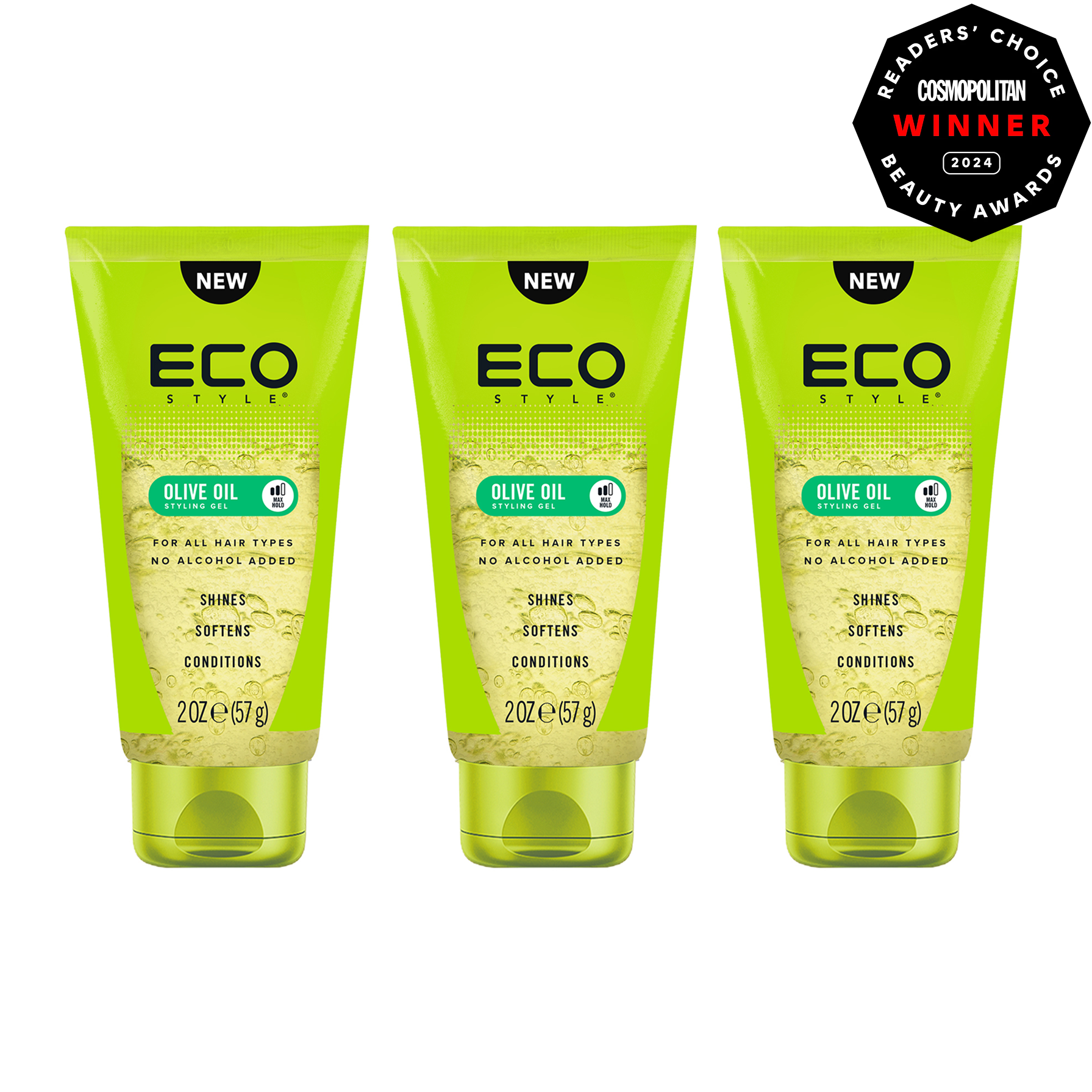 Olive Oil Styling Gel Travel Pack – Eco Style