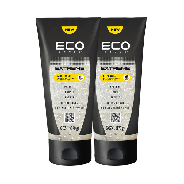 Extreme Stiff 48HR Hold Styling Gel with Panthenol 6oz 2 Pack